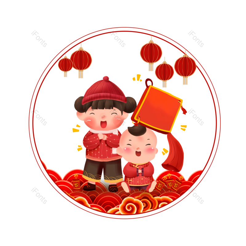 中国风图片,喜庆元素,灯笼PNG,新年免抠素材